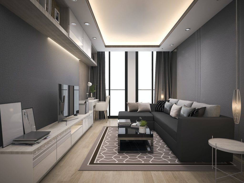 Modern living room interior design